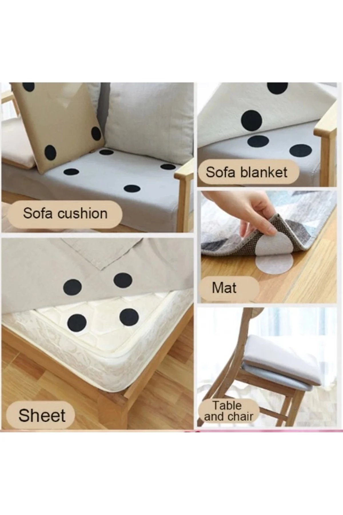 Aveo 10 Adet Halı Kilim Kaydırmaz Cırt