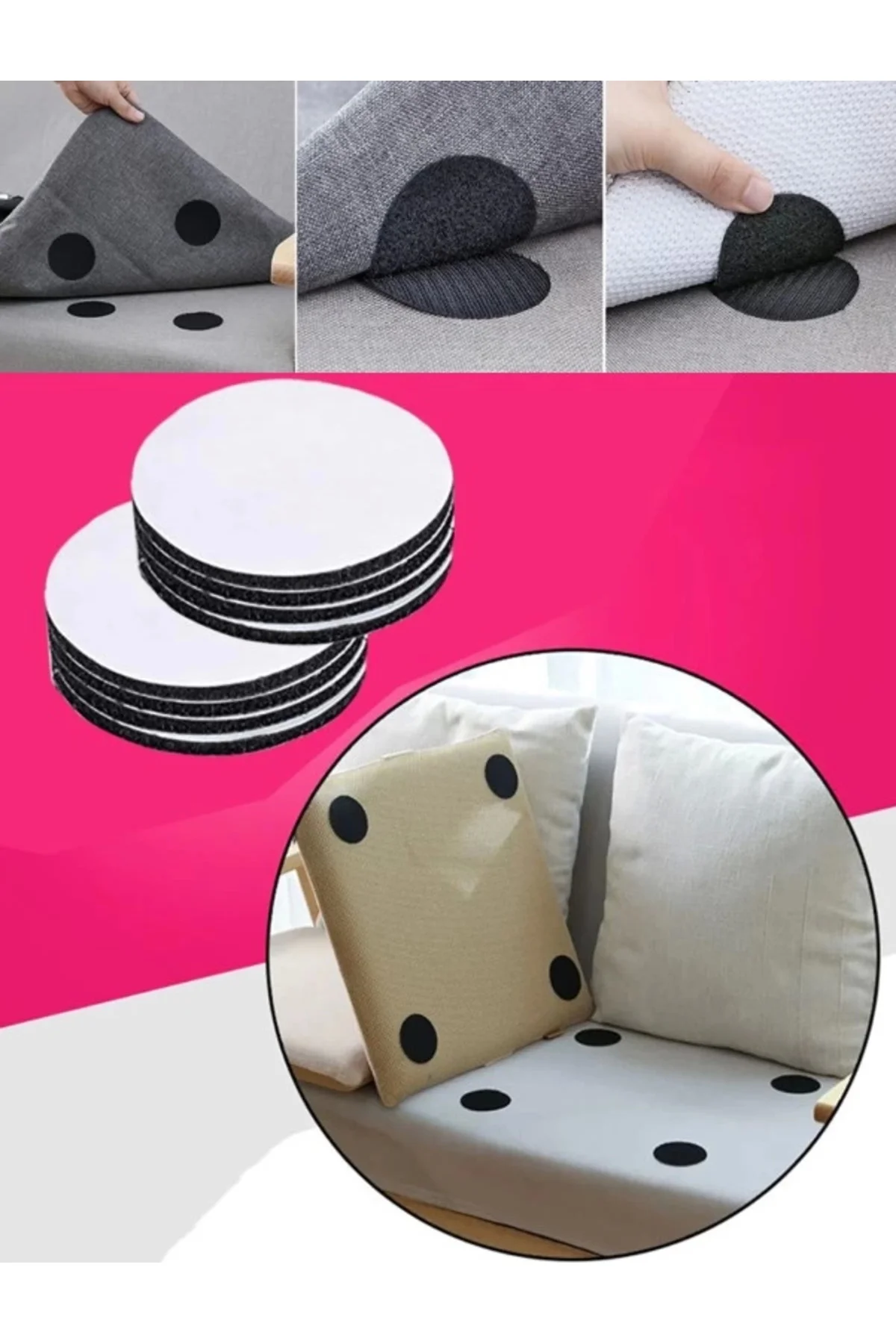 Aveo 10 Adet Halı Kilim Kaydırmaz Cırt