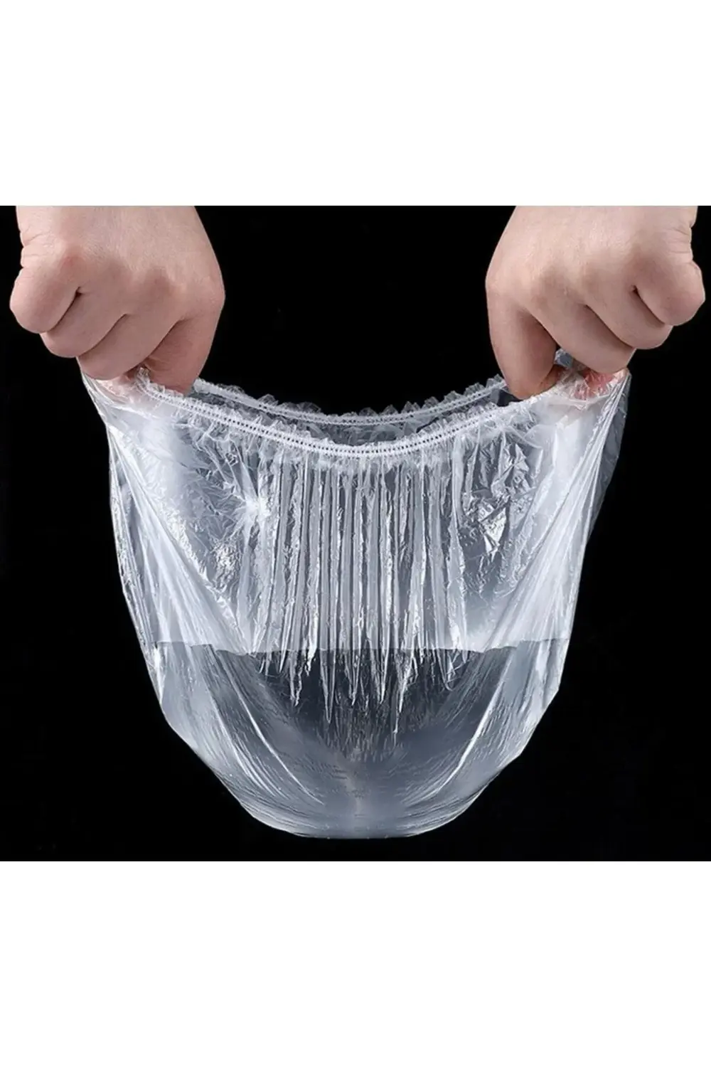 Aveo 100 Adet Lastikli Pratik Tazeliği Koruyan Tencere ve Tabak B