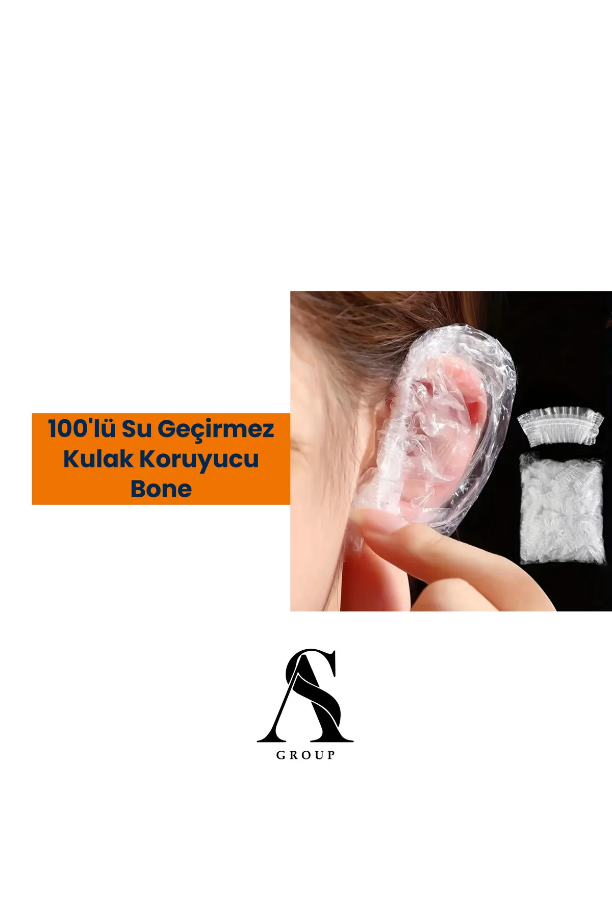 Aveo 100 Adet Su Geçirmez Kulak Koruyucu Bone