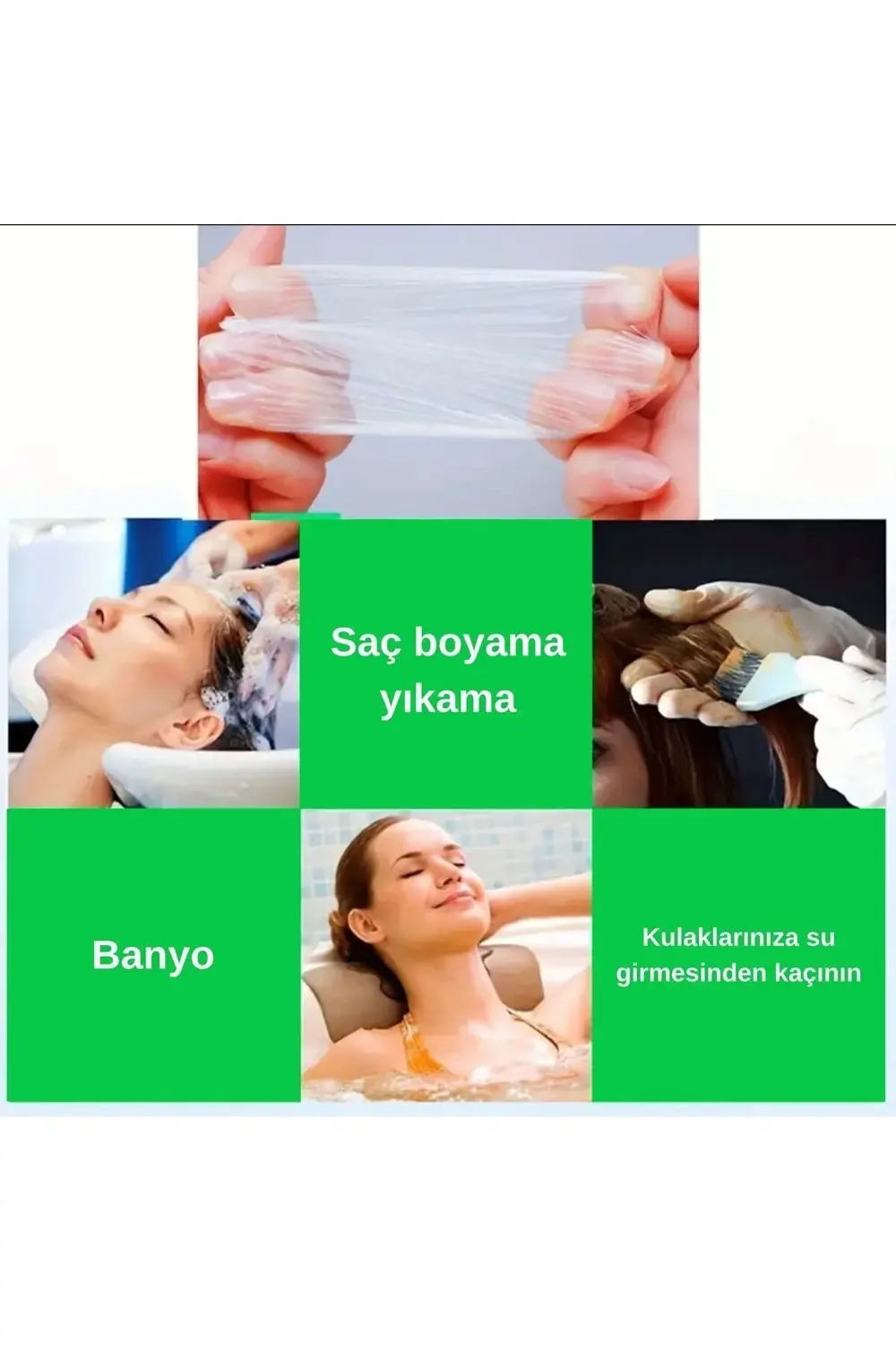 Aveo 100 Adet Su Geçirmez Kulak Koruyucu Bone