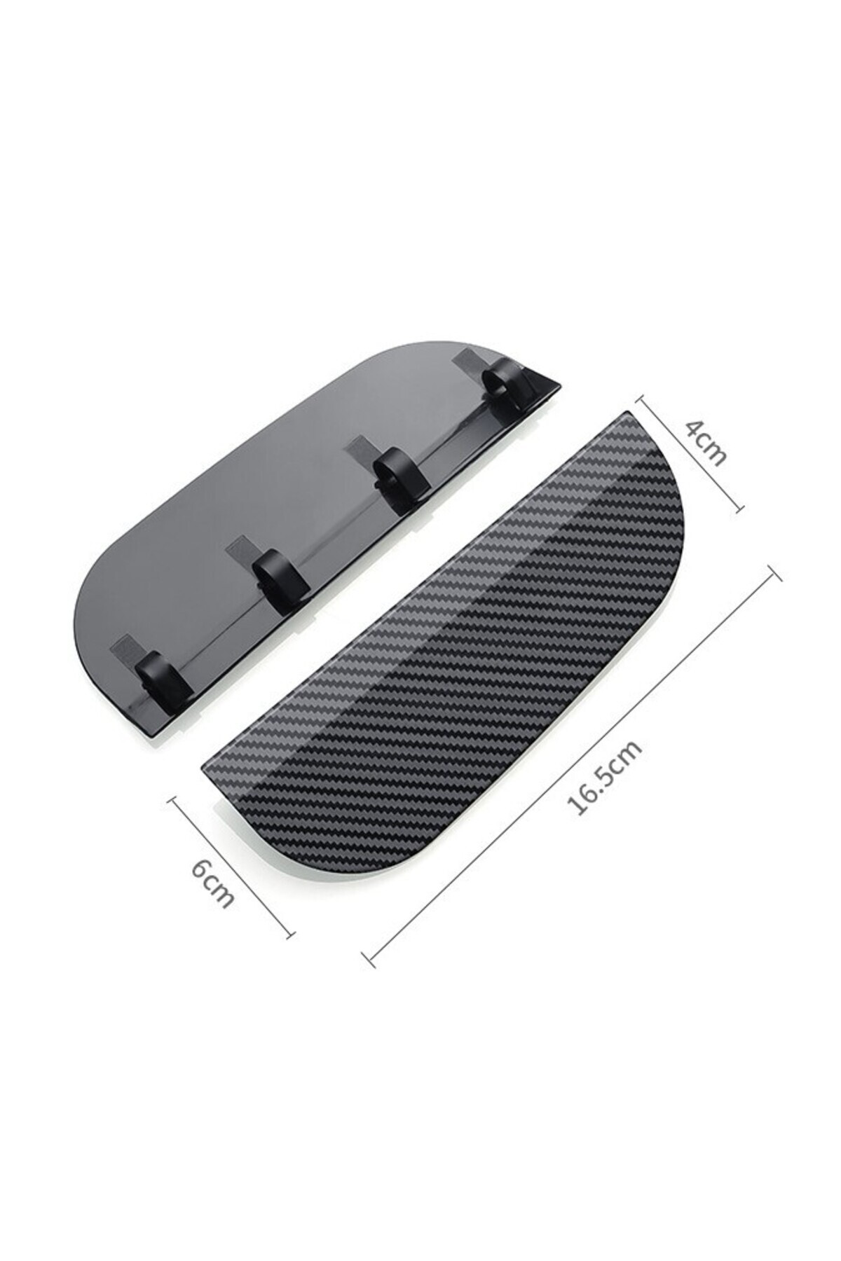 Aveo 2 Adet Araba Ayna Yağmur Koruyucu Siper Karbon Desenli