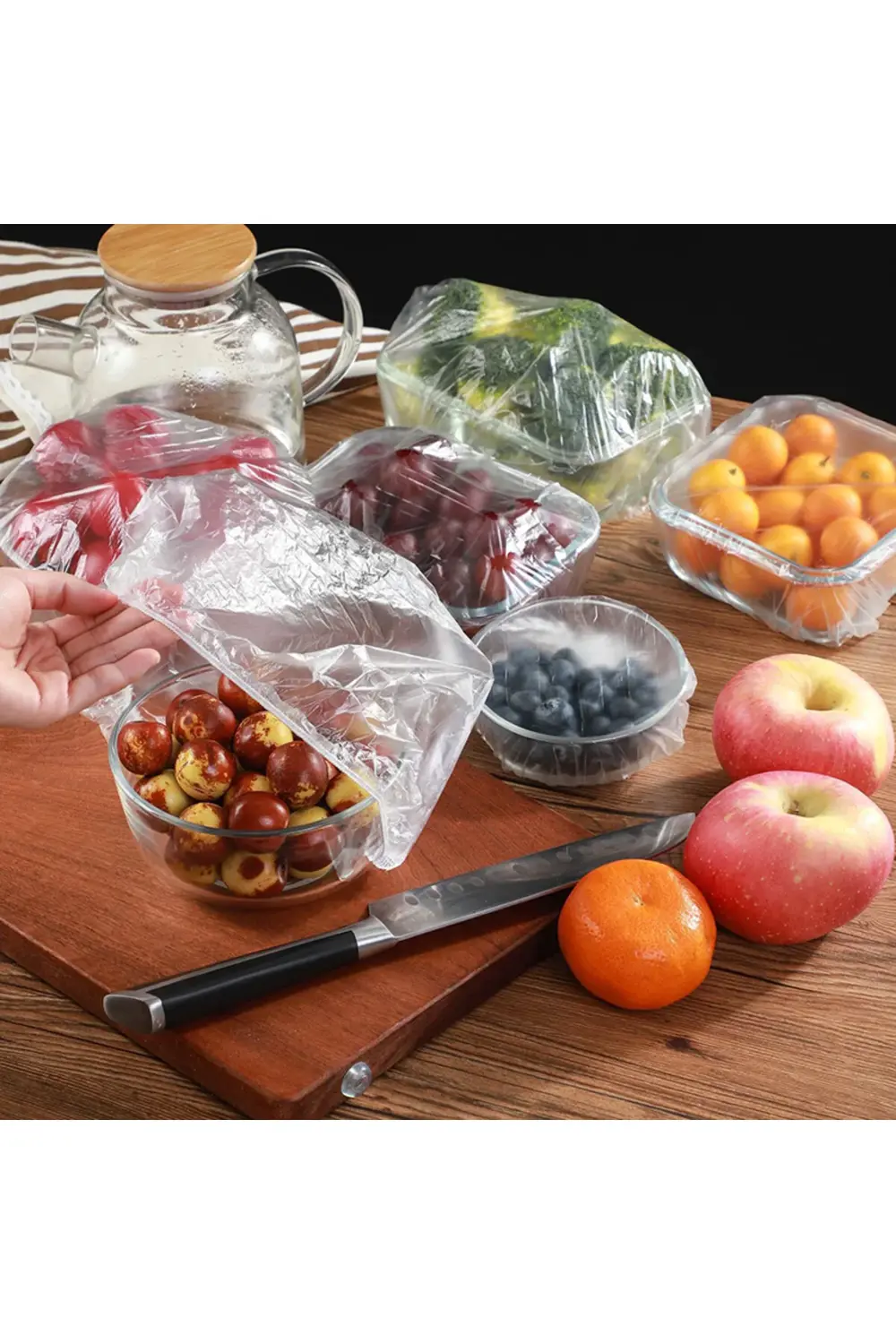 Aveo 200 Adet Tazeliği Koruyan Çok Amaçlı Tabak Tencere Gıda Muha