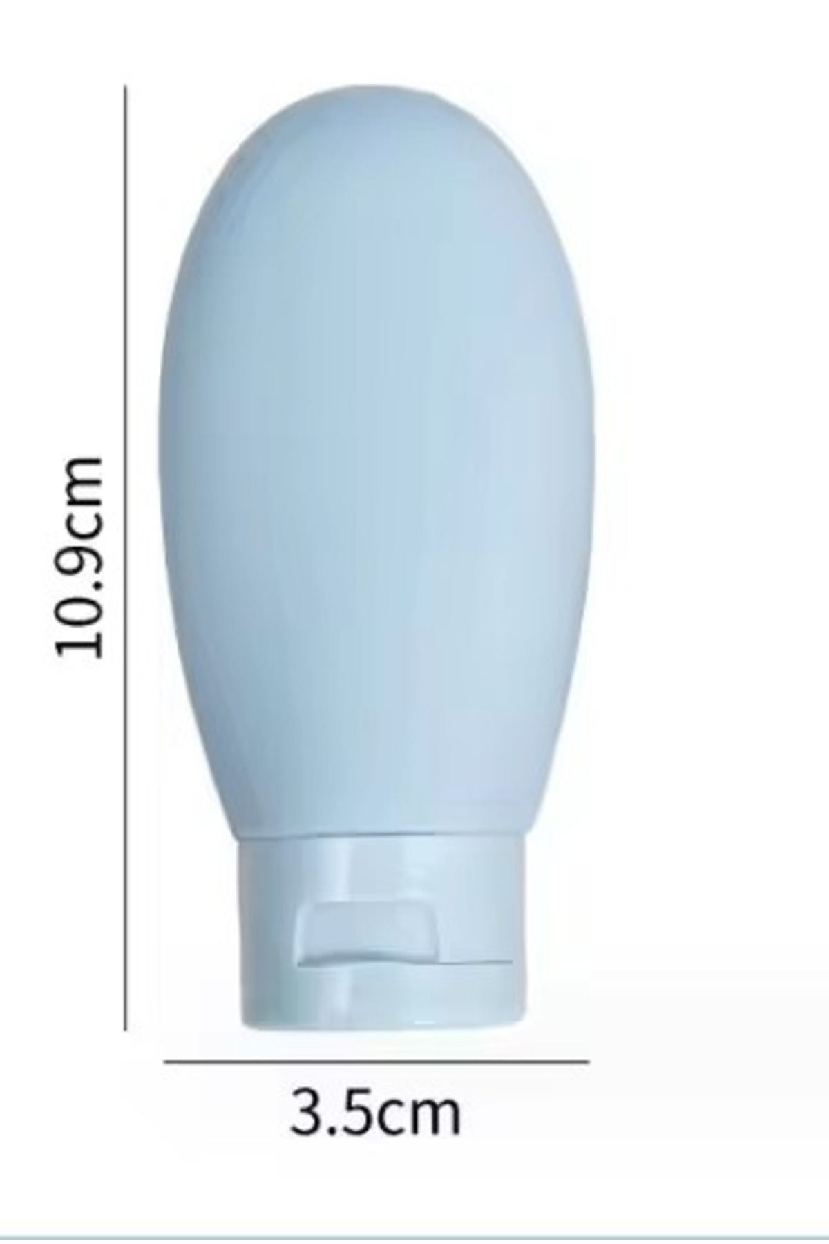 Aveo 3 Adet MAVI RENK Seyahat Tipi Doldurulabilir Şampuan Duş Jel