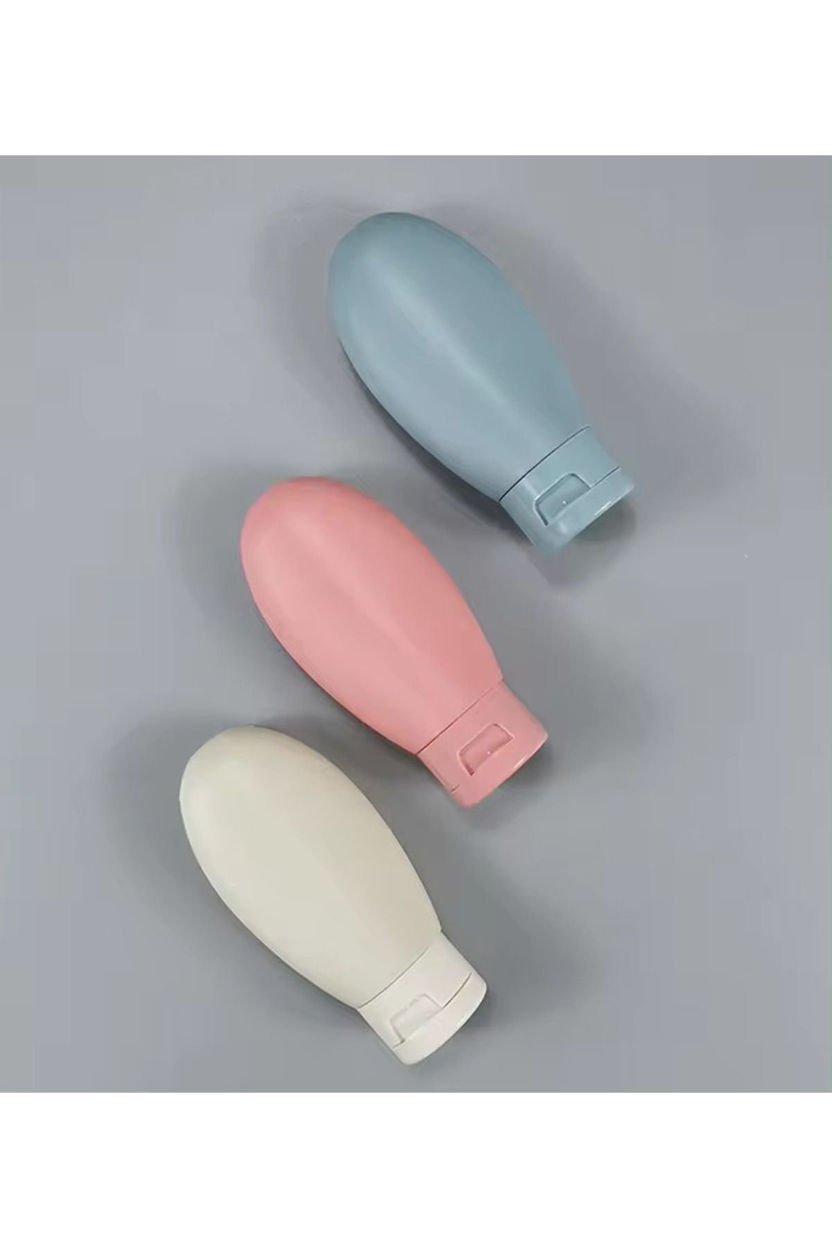 Aveo 3 Adet MAVI RENK Seyahat Tipi Doldurulabilir Şampuan Duş Jel