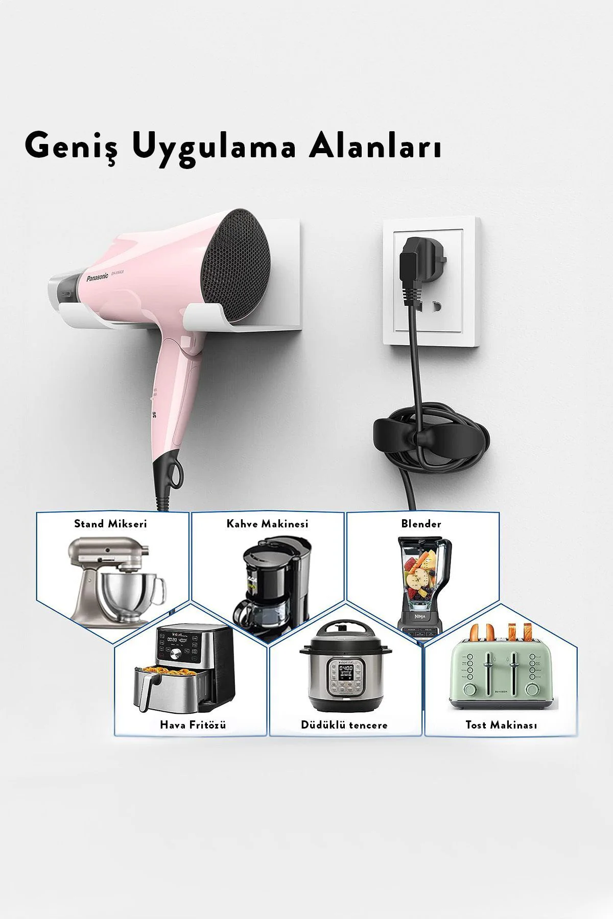Aveo 3 Adet Mutfak Aletleri Kablo Sarma Toplama Airfryer Kablo Sa