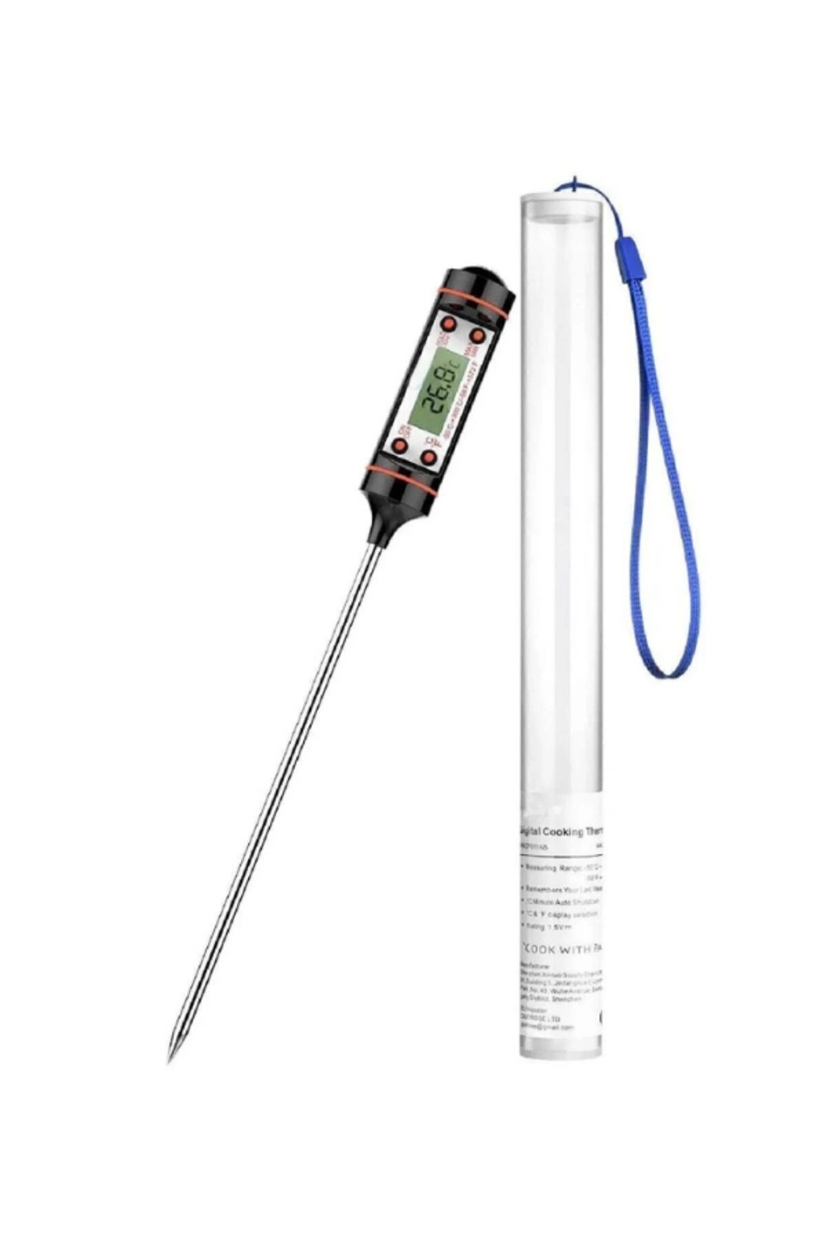 Aveo Gıda Et Su Süt Sıcaklık Ölçer Termometresi Yiyecek Sıvı Gıda