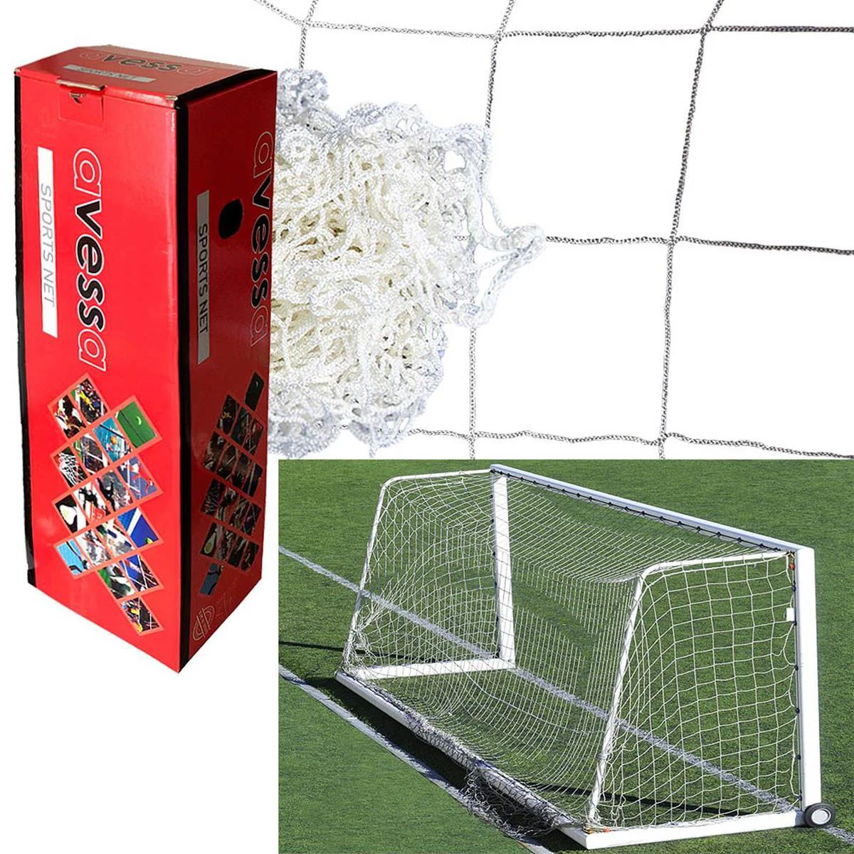 Avessa 3 Metre Futbol Kale Filesi 4 mm İp Kalınlığı KR118 Avessa 3 Metre Futbol Kale Filesi 4 mm İp Kalınlığı KR118