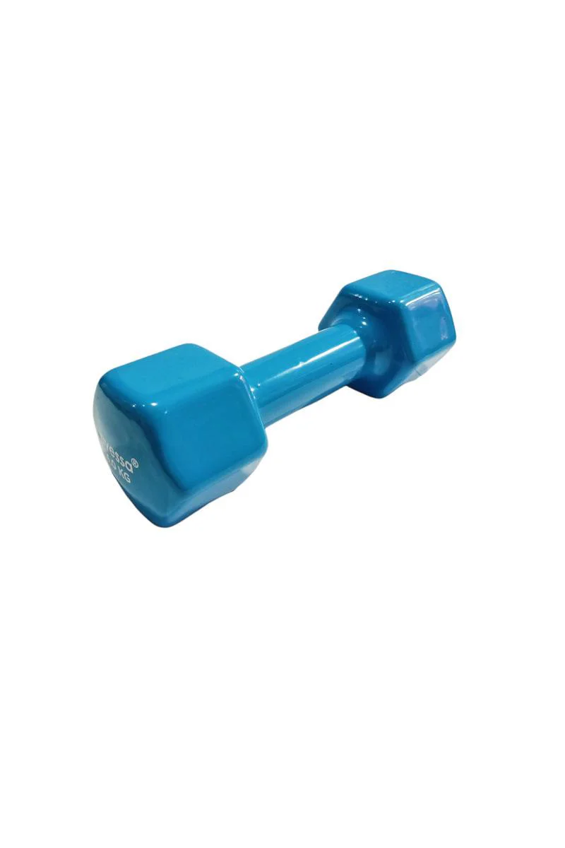 Avessa 4 Kg Vinly Kaplama PVC Mavi Dambıl Avessa 4 Kg Vinly Kaplama PVC Mavi Dambıl