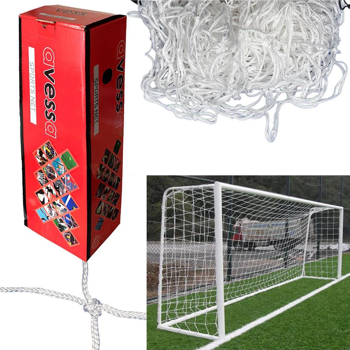 Avessa 5 Metre Futbol Kale Filesi 4 mm İp Kalınlığı KR110 Avessa 5 Metre Futbol Kale Filesi 4 mm İp Kalınlığı KR110