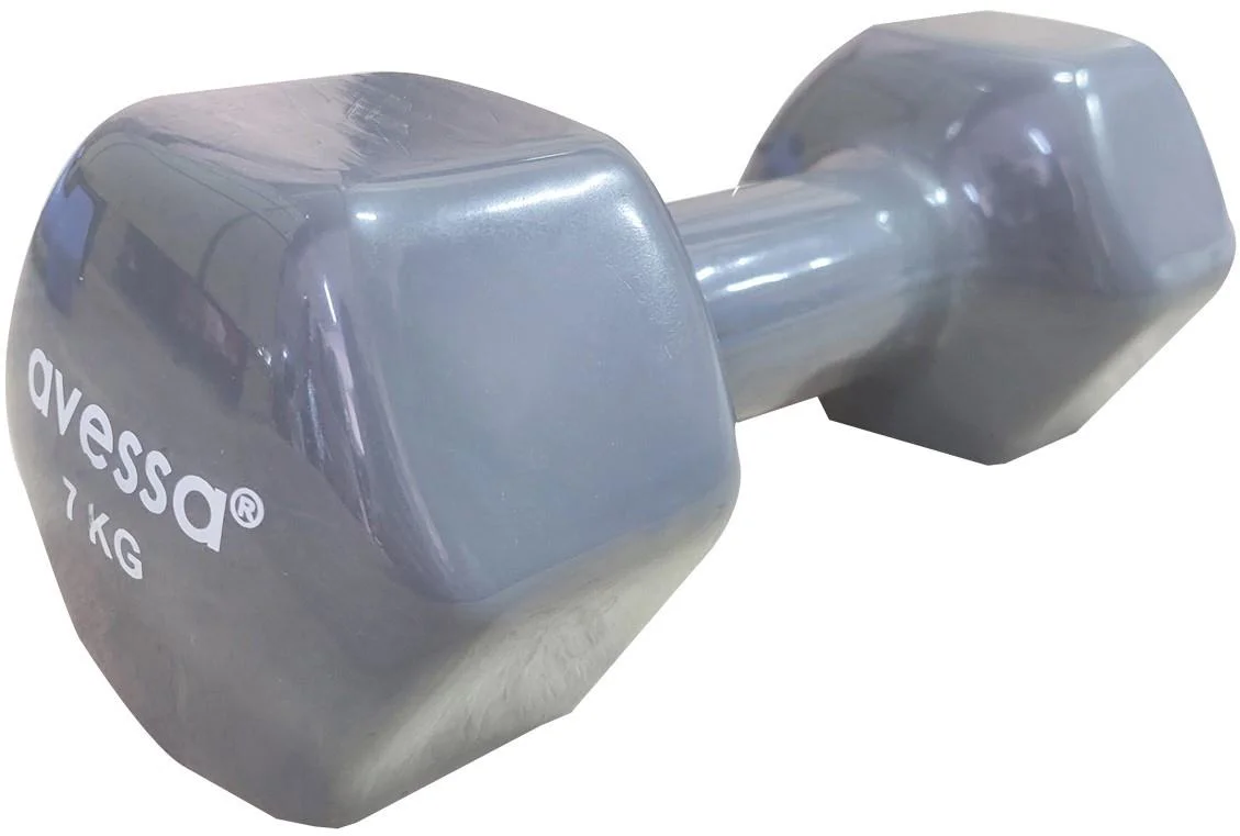 Avessa 7 Kg Pvc Vinly Dambıl Gri Avessa 7 Kg Pvc Vinly Dambıl Gri