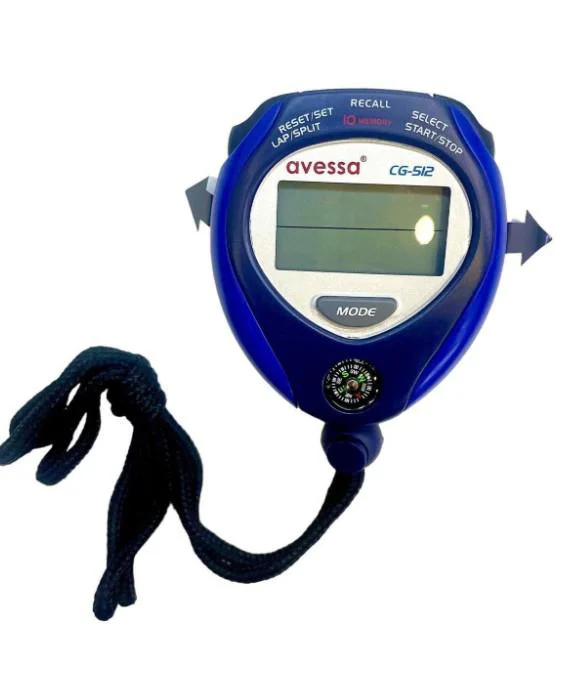 Avessa Cg-512 Kronometre 10 Hafızalı Mavi Avessa Cg-512 Kronometre 10 Hafızalı Mavi