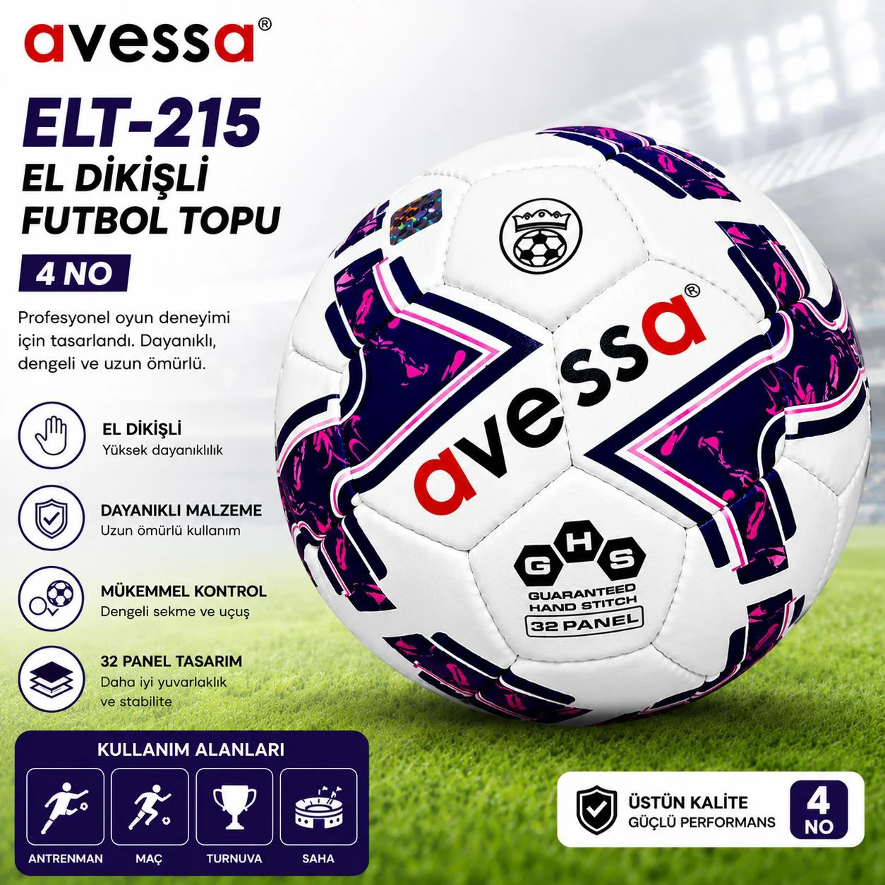Avessa Elt-214 El Dikişli Futbol Topu No4 Fiyatı, Yorumları ve Özellikleri