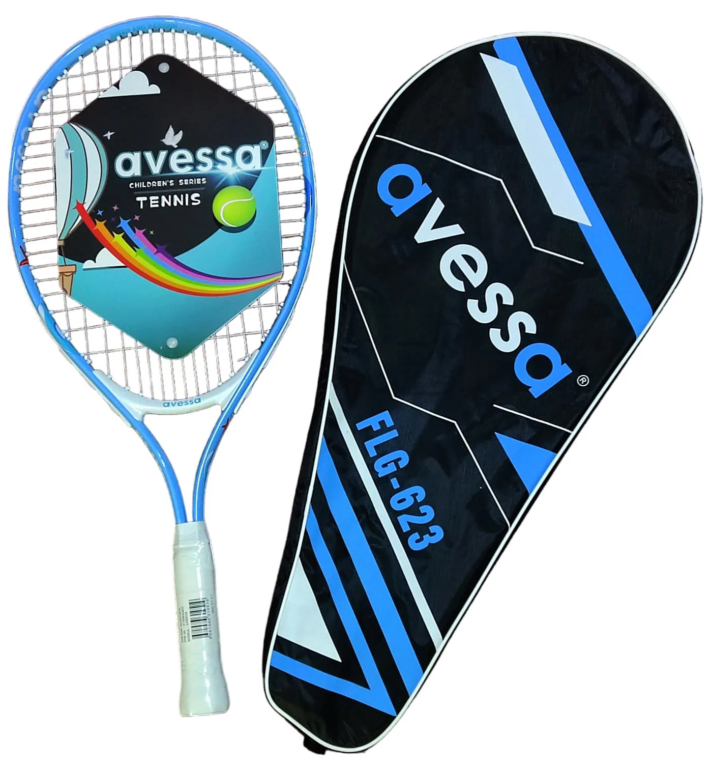 Avessa Flg-623M Tek Parça Yunus Balığı Desenli Tenis Raket Set Mavi Avessa Flg-623M Tek Parça Yunus Balığı Desenli Tenis Raket Set Mavi