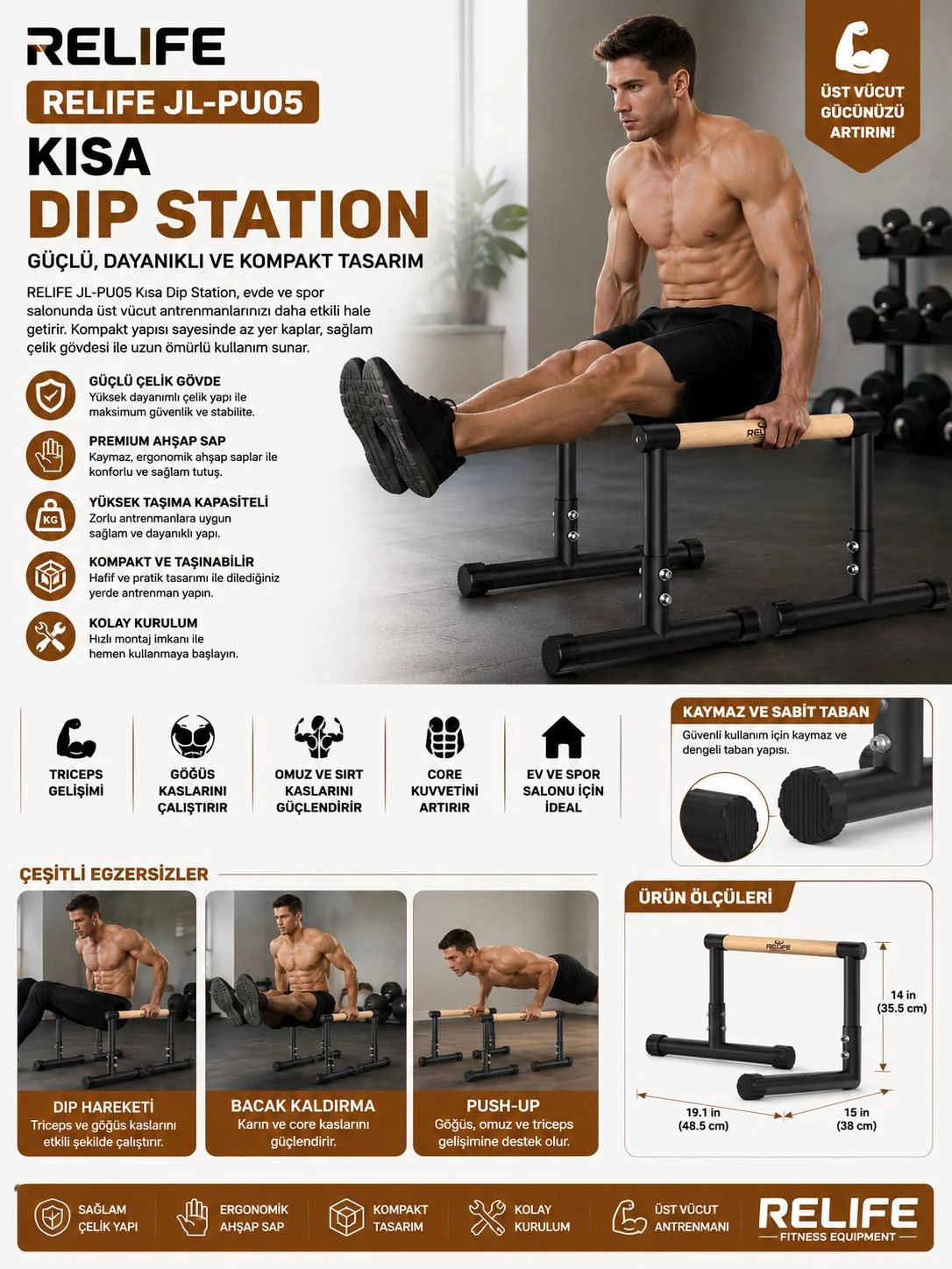 Avessa Jl-Pu05 Kısa Dip Station Siyah