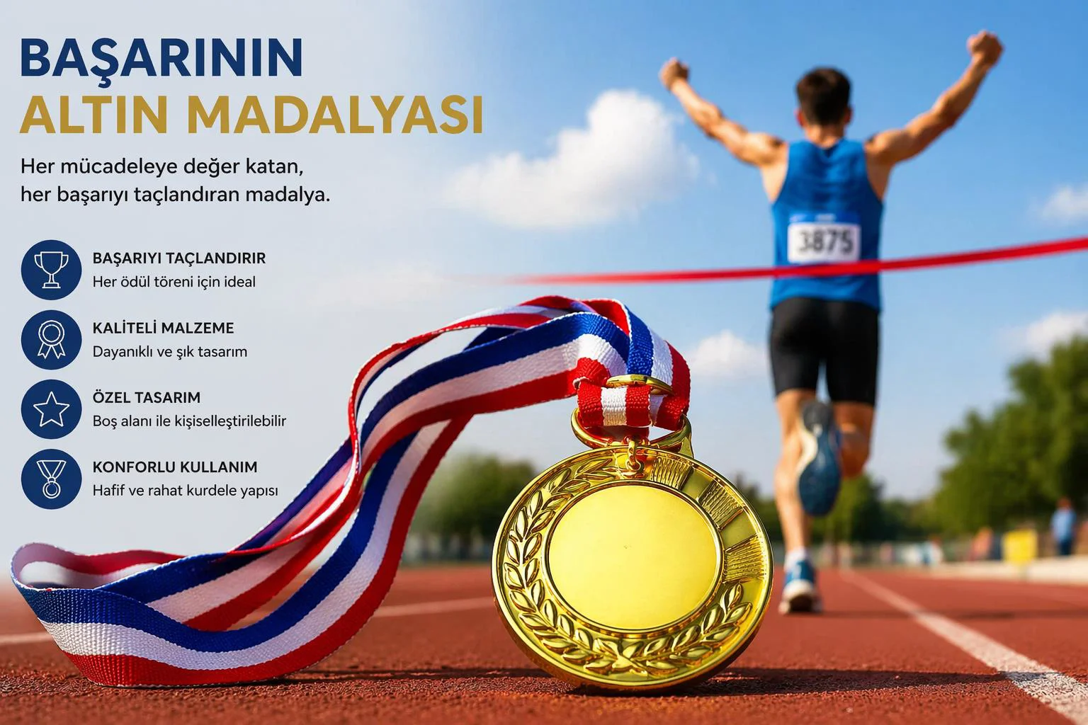 Avessa MAD-6.3 Cm Madalya Boş Kurdelalı Avessa MAD-6.3 Cm Madalya Boş Kurdelalı
