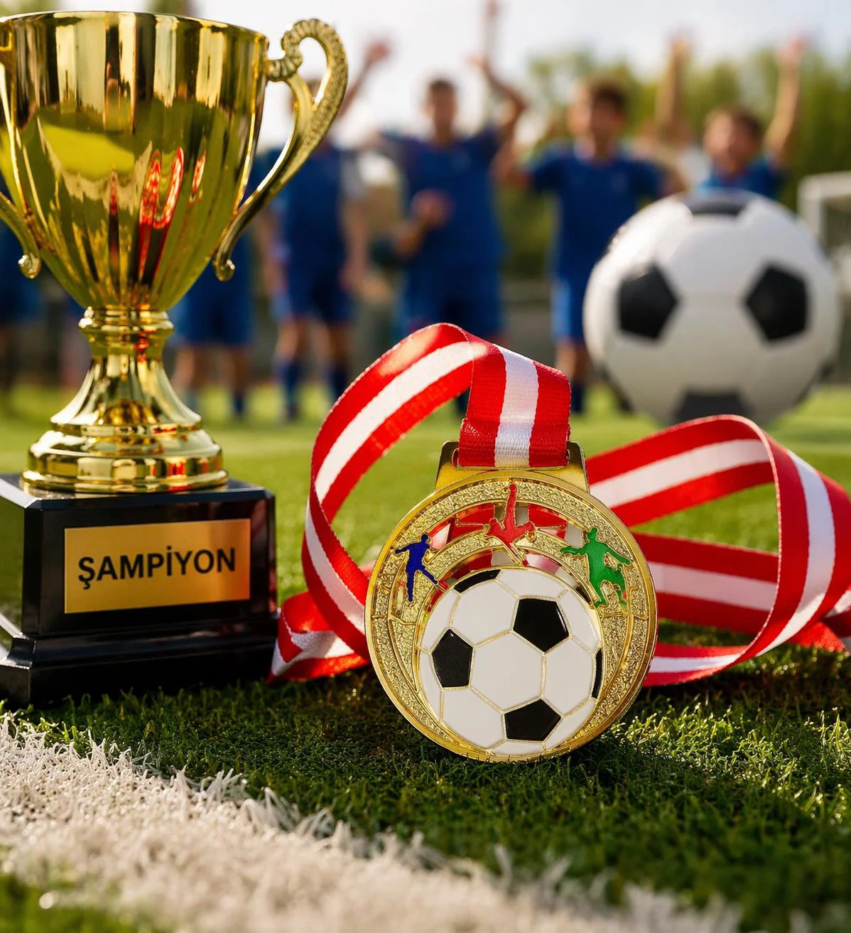 Avessa Mad-Fut-2 Futbol Figürlü Madalya 6.5 Cm