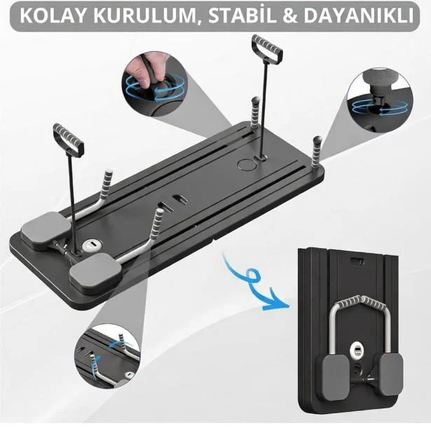 Avessa Reformer-100 Pilates Reformer Seti Siyah