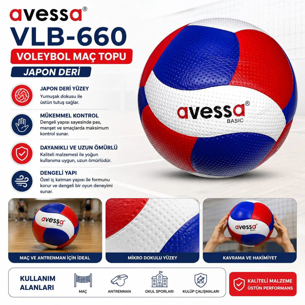 Avessa Vlb-660 Voleybol Topu Japon Deri Fiyatı, Yorumları ve Özellikleri