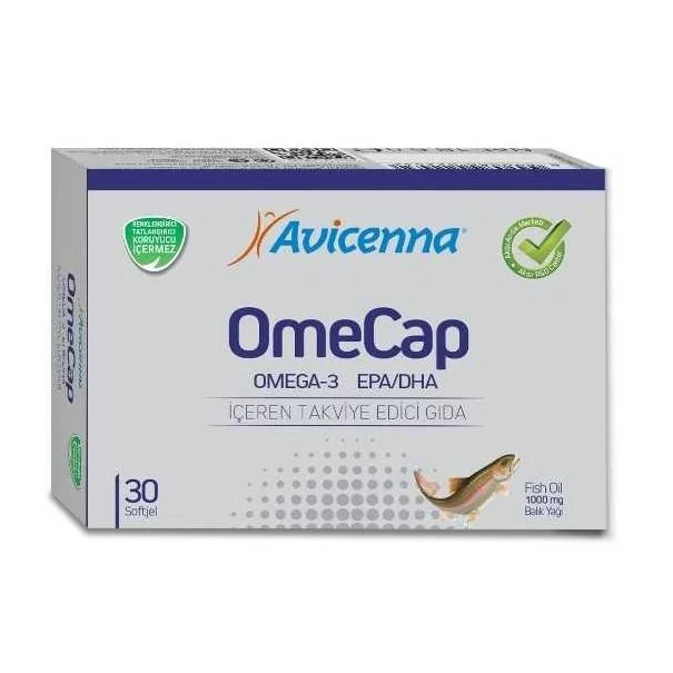 Avicenna Omecap Omega 3 Softjel 30 Balık Yağı Kapsül Fiyatı, Yorumları ve Özellikleri