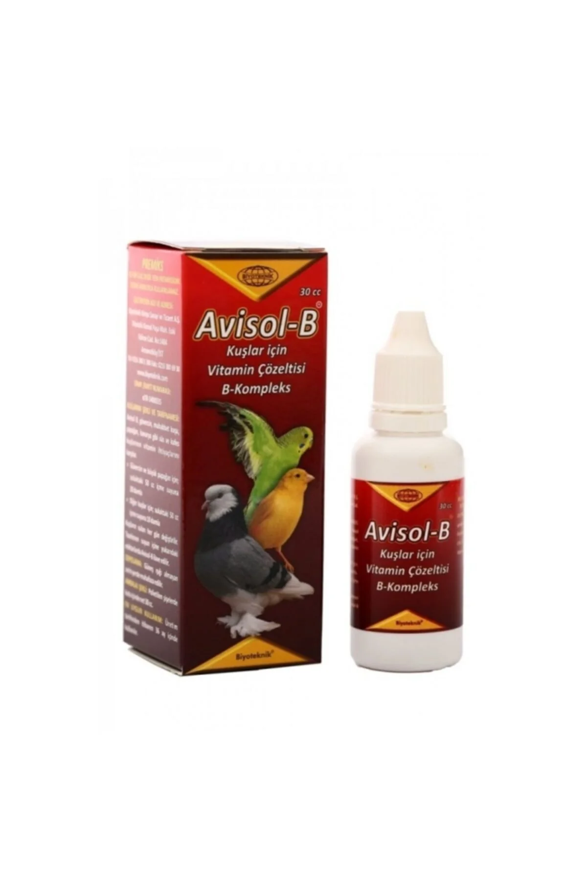 Avisol B Kuşlar Için Vitamin Çözeltisi B Kompleks 30 Cc