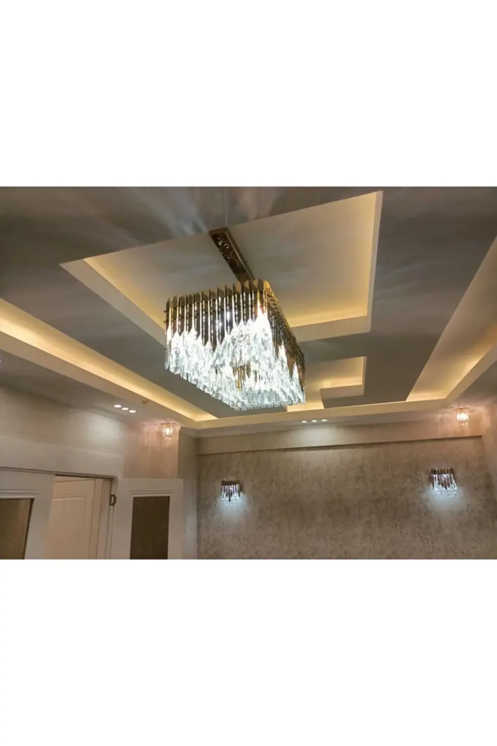 Apex Avize Avize 80X40 Masa Üstü Özel Tasarım Avize Gold