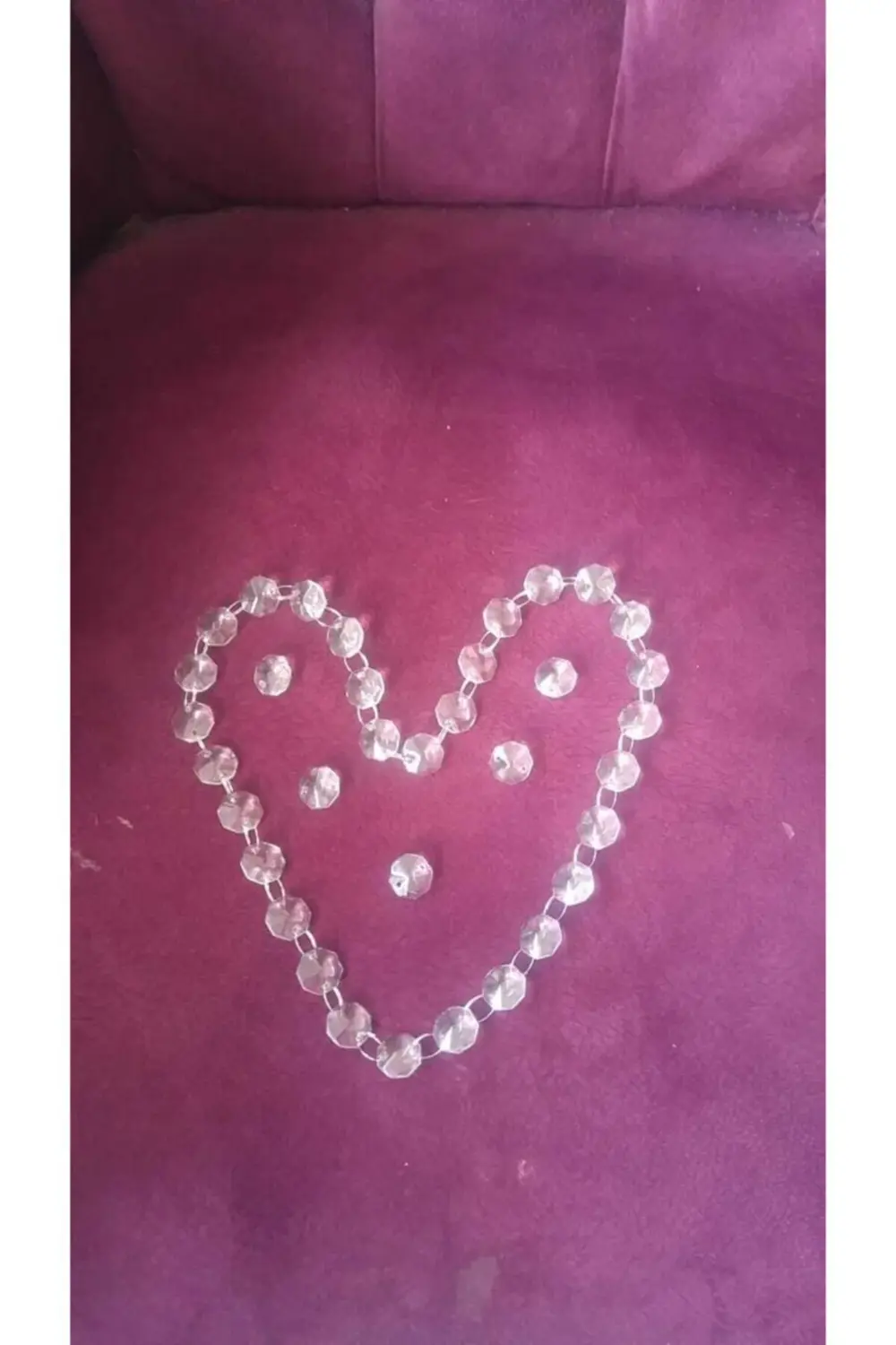 Avize Taşı Optigon Taş 50adet Baskı Cam Krom Halkalı