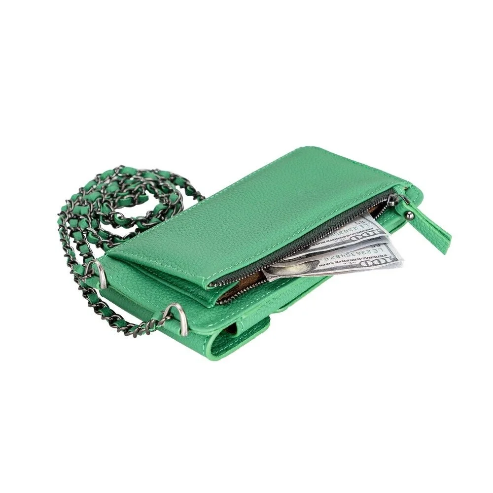 Avjin 6.9 inch Uyumlu Deri Kılıf Cüzdan Askılı ERC4 Yeşil Avjin 6.9 inch Uyumlu Deri Kılıf Cüzdan Askılı ERC4 Yeşil