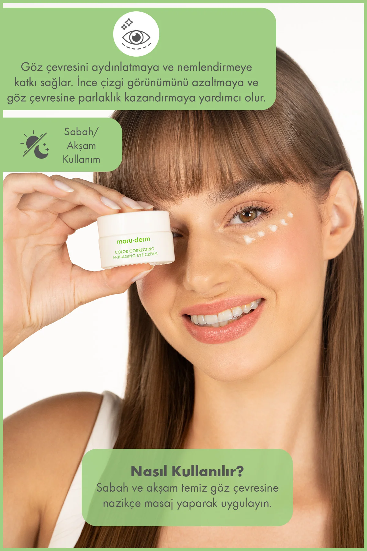 Avokado Kırışıklık Karşıtı, Nemlendirici ve Aydınlatıcı Göz Çevre