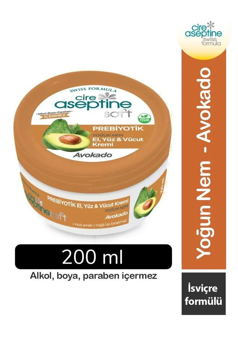 Avokado Özlü Yoğun Nemlendirici Prebiyotikli Krem 200 ml - Nemlendirici Krem Fiyatı, Yorumları ve Özellikleri