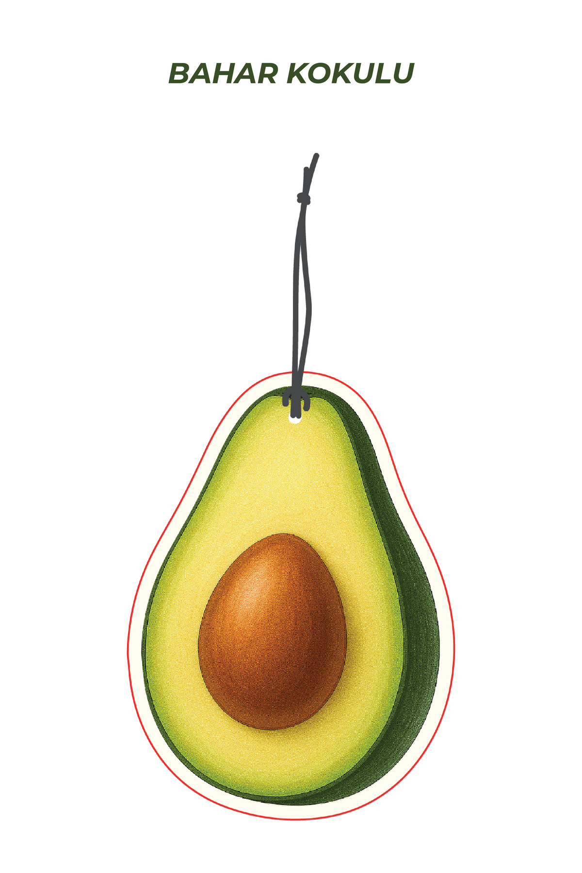 Avokado Tasarımlı Araç İçi Kokusu & Dekoratif Oto Kokusu Aksesuar