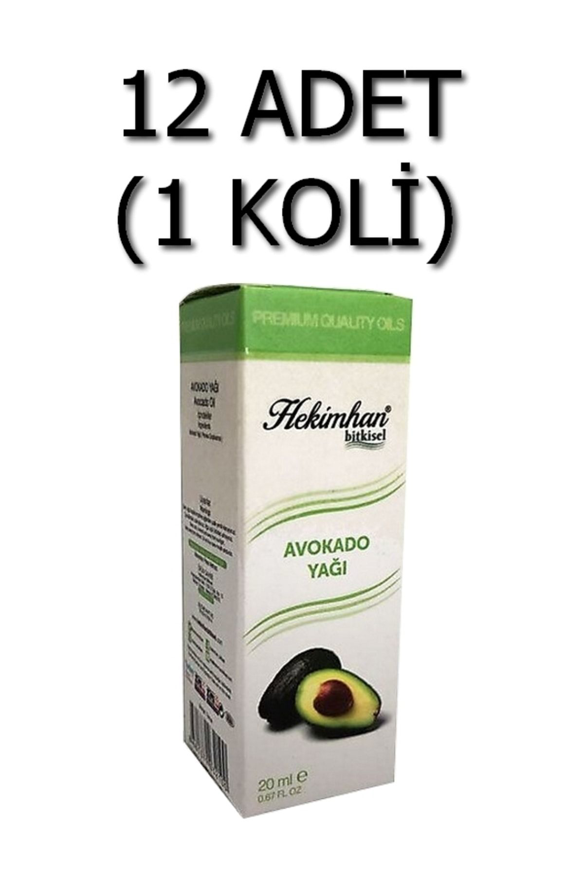 Avokado Yağı 20 Ml 12 Adet (1 Koli)