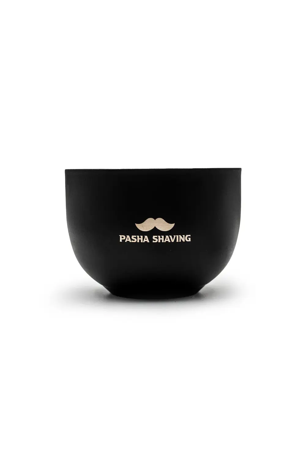 Avuç İçi Çelik Tıraş Kasesi, Çift Katmanlı Siyah Mat Seyahat Boy,