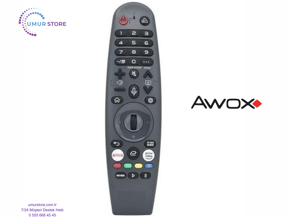Awox B213900SW Webos Smart Televizyon Kumandası-Mikrofonlu Awox B213900SW Webos Smart Televizyon Kumandası-Mikrofonlu