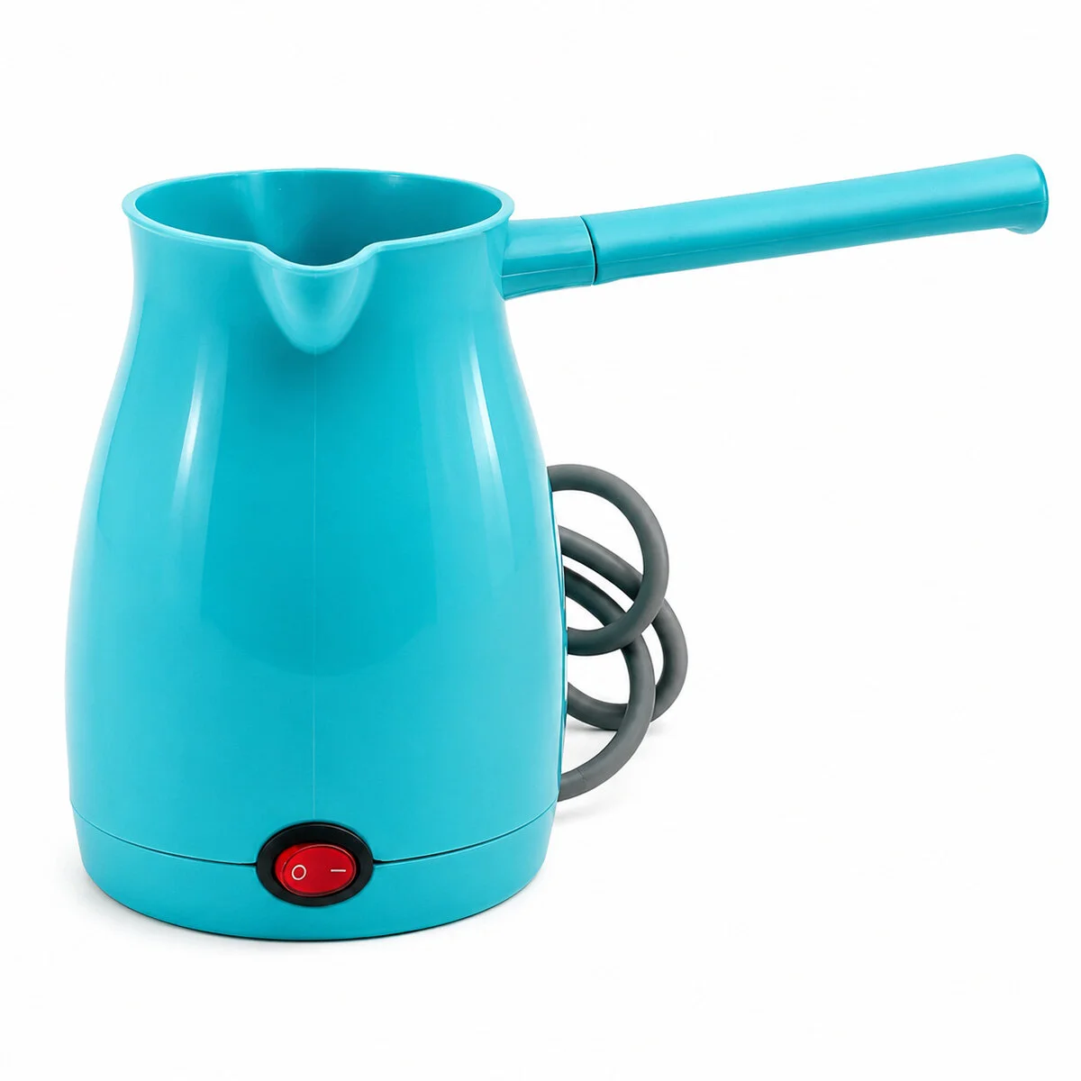 Awox Caffeen Mavi Elektrikli Cezve Türk Kahvesi Makinesi Plastik Çift Ağız 0.4LT - 5 Fincan 1000W - Görsel 2