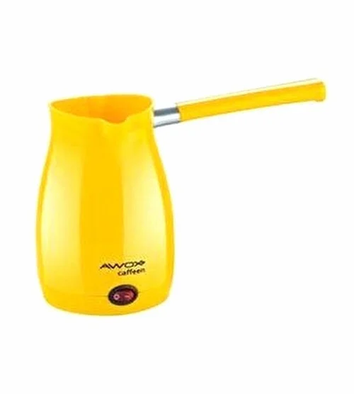 Awox Caffeen  Sarı  Elektrikli Cezve  Türk Kahvesi  Makinesi  Plastik   Çift Ağız   0.4lt - 5 Fincan   1000w Bx40