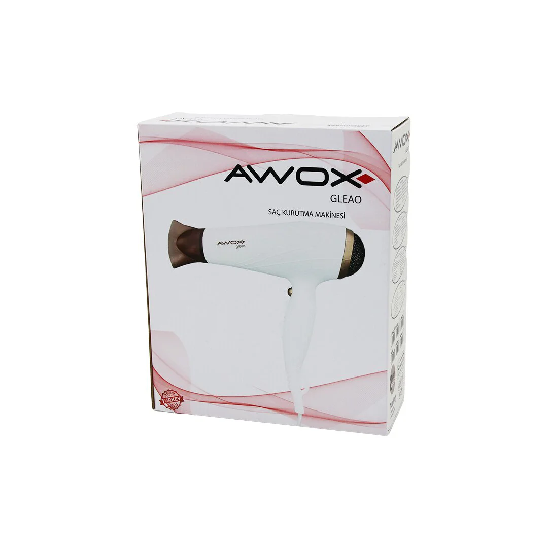 Awox Gleao Beyaz Saç Kurutma - Fön Makinesi Soğuk Üfleme 2 Kademe Fan - 3 Kademe Sıcaklık 1700-2000W Awox Gleao Beyaz Saç Kurutma - Fön Makinesi Soğuk Üfleme 2 Kademe Fan - 3 Kademe Sıcaklık 1700-2000W