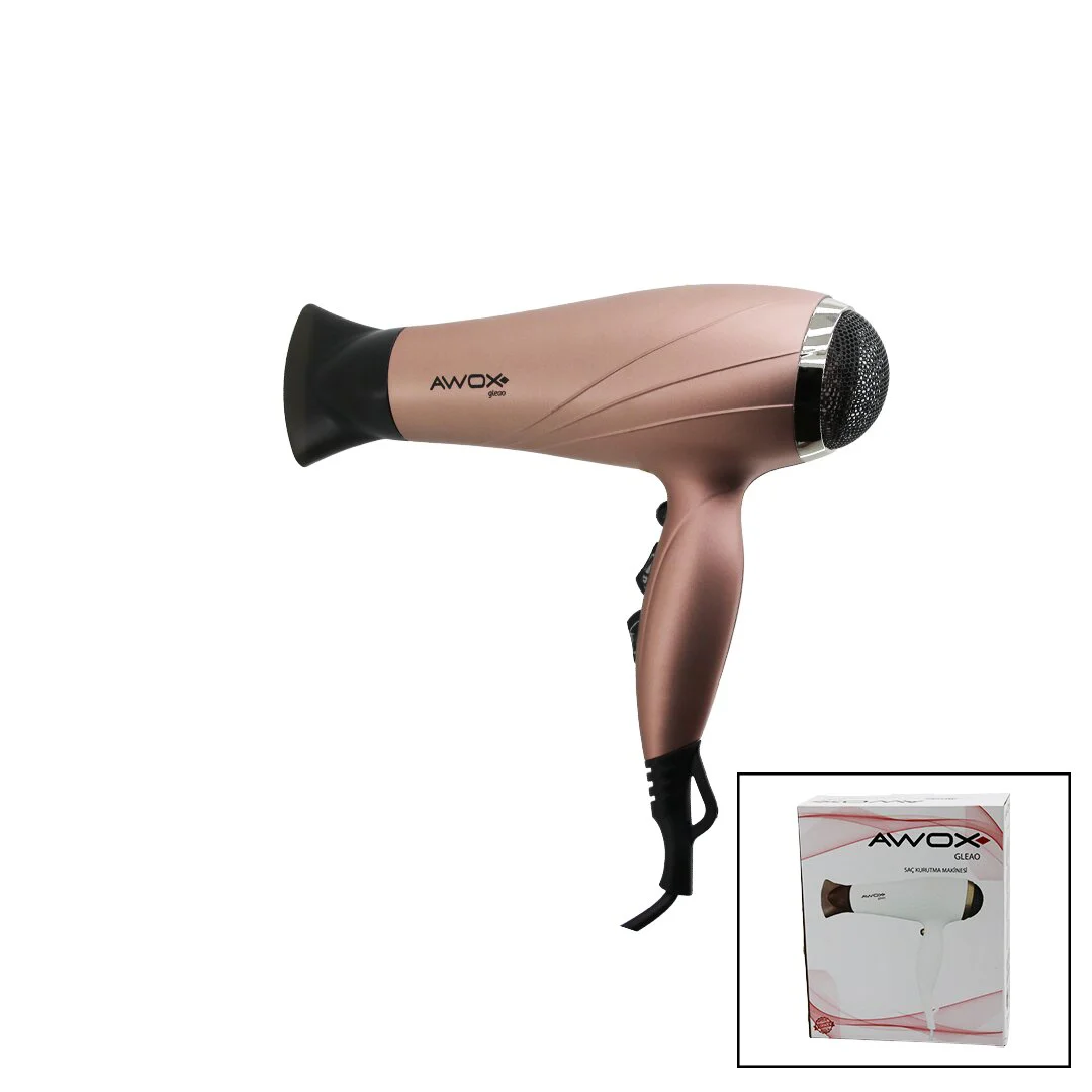Awox Gleao Rose-gold Saç Kurutma - Fön Makinesi Soğuk Üfleme 2 Kademe Fan - 3 Kademe Sıcaklık 2000W Awox Gleao Rose-gold Saç Kurutma - Fön Makinesi Soğuk Üfleme 2 Kademe Fan - 3 Kademe Sıcaklık 2000W