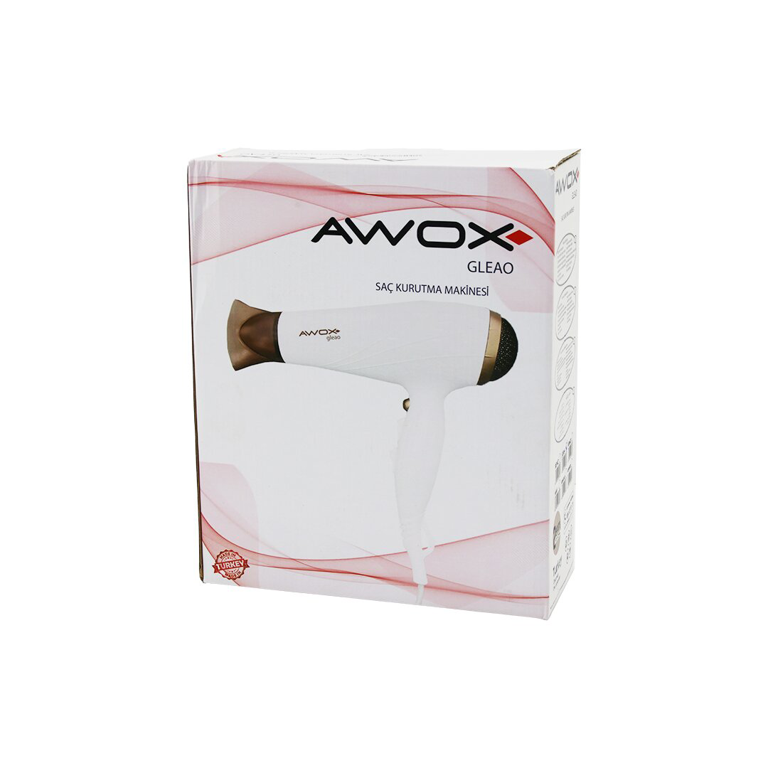 AWOX GLEAO  SİYAH  SAÇ KURUTMA - FÖN MAKİNESİ  SOĞUK ÜFLEME   2 K