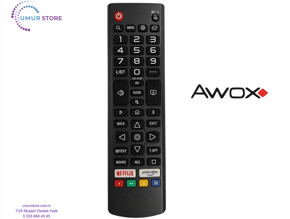 Awox Webos Televizyon Uyumlu Kumanda-Mikrofonsuz Awox Webos Televizyon Uyumlu Kumanda-Mikrofonsuz