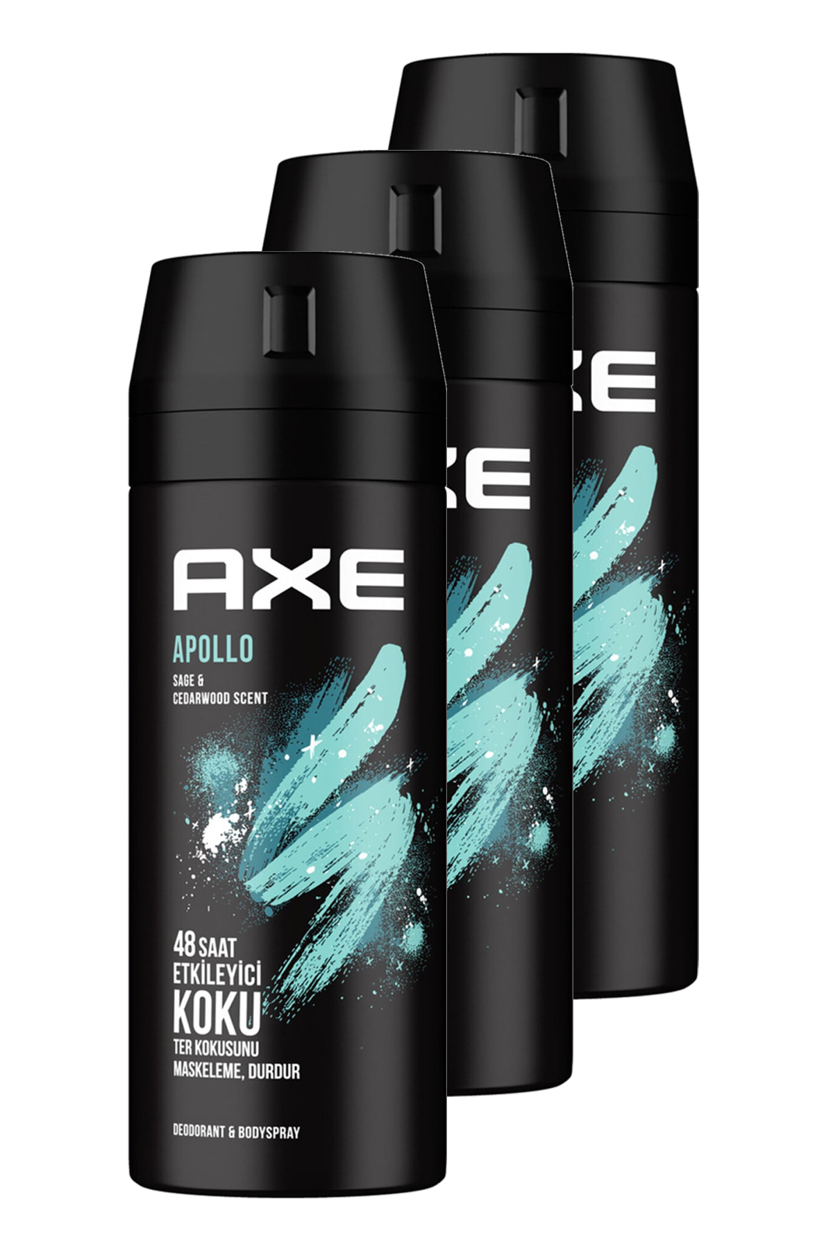 Axe Apollo Erkek Deodorantı 150 ml x 3 adet Axe Apollo Erkek Deodorantı 150 ml x 3 adet