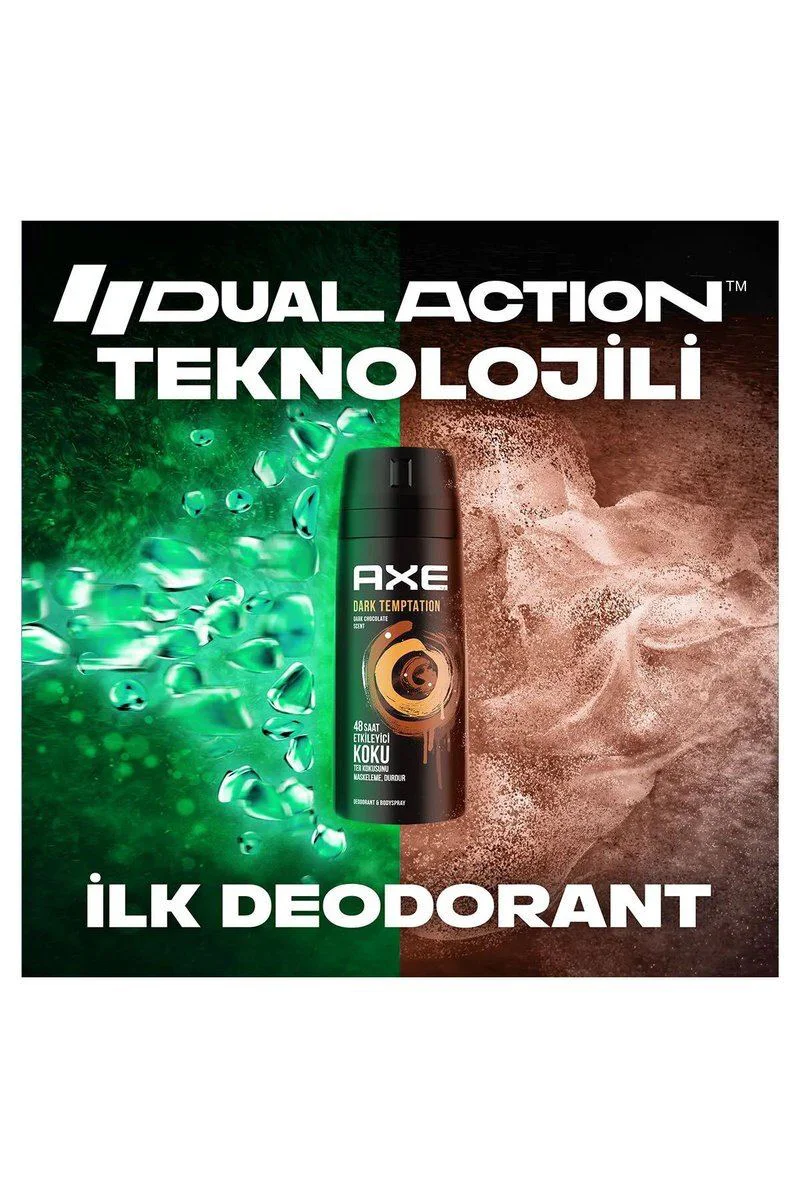 Axe Dark Temptation Bay Parfüm Kofre 3'lü Set - 150 ml, 48 Saat Kalıcı Erkek Deodorant Fiyatı, Yorumları ve Özellikleri