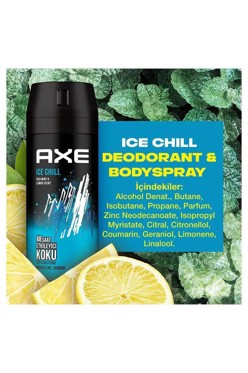 Axe Ice Chill Erkek Deodorant Sprey 150 ml — 48 Saat Ferahlık, Odsu Koku Fiyatı, Yorumları ve Özellikleri