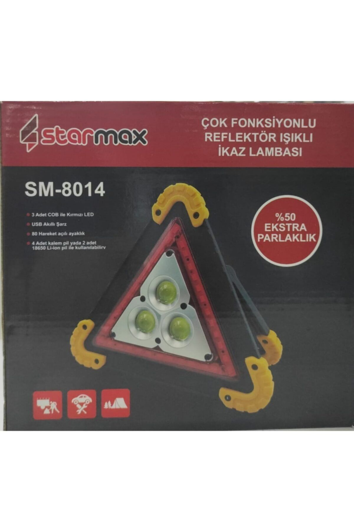 Axe Tools Çok Fonksiyonlu Reflektör Işıklı Ikaz Lambası Kpf008995