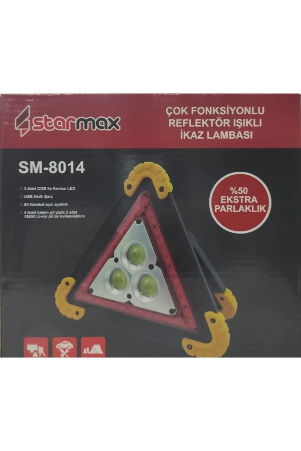 Axe Tools Çok Fonksiyonlu Reflektör Işıklı Ikaz Lambası Kpf008995