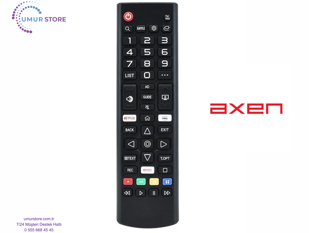 Axen AX50FIL243 Webos Smart Televizyon Kumandası-Mikrofonsuz Axen AX50FIL243 Webos Smart Televizyon Kumandası-Mikrofonsuz