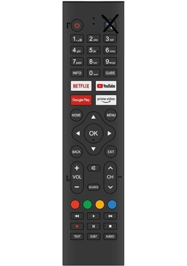 Axen Ax50fmn602/066 Uyumlu Google Tv Kumandası-mikrofonsuz