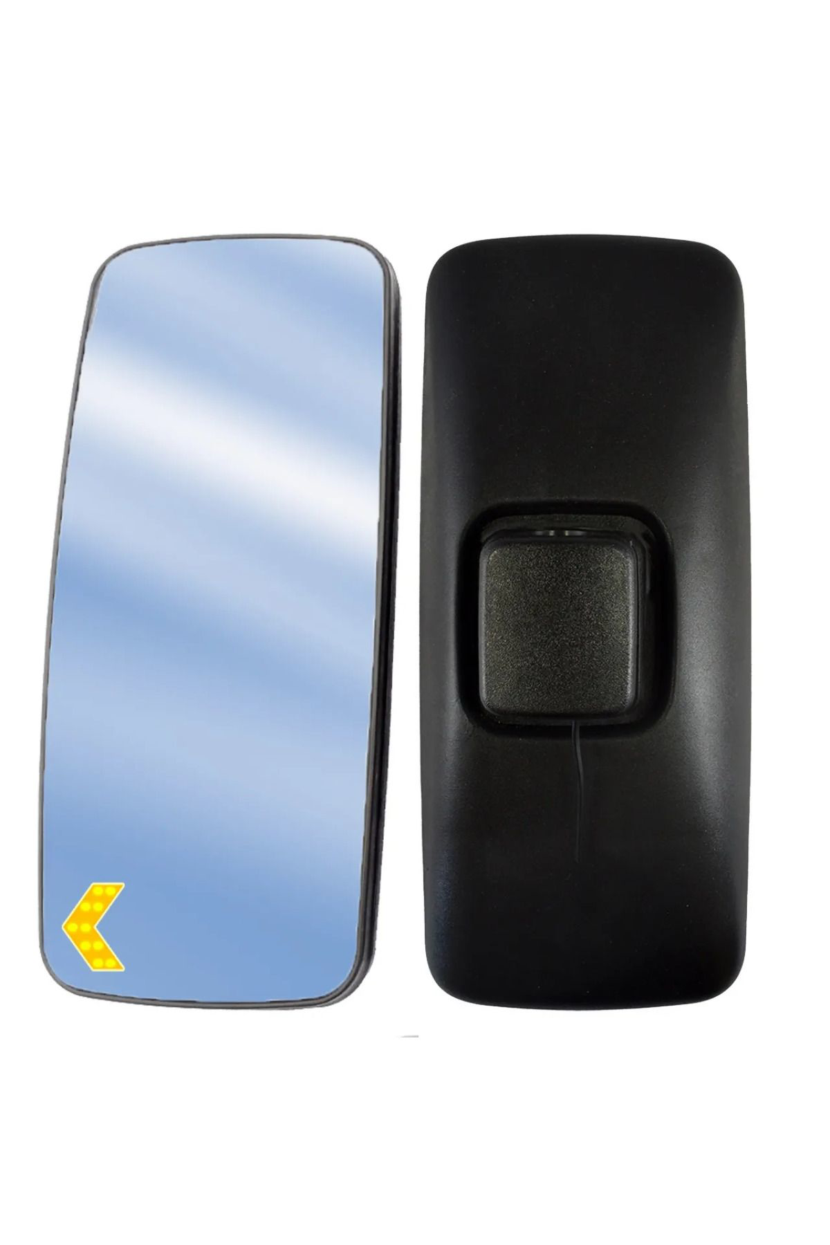 Axor Atego Sinyalli Rezistanslı Sol Dış Dikiz Ayna 24V 395x175 mm