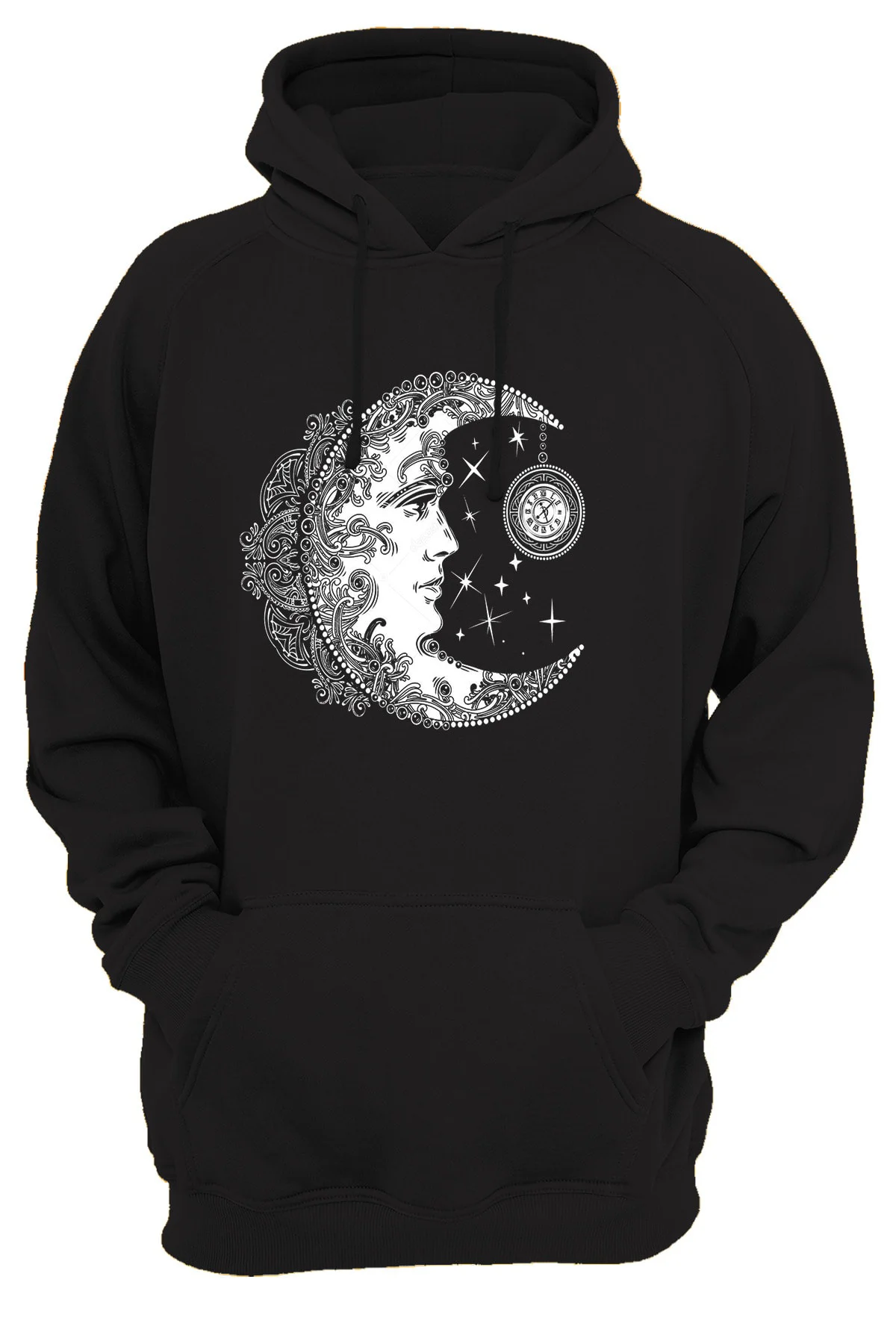Ay Baskılı 3 Ipl. Şardonlu %100 Pamuk, Içi Polar, Çok Kalın Sweatshirt