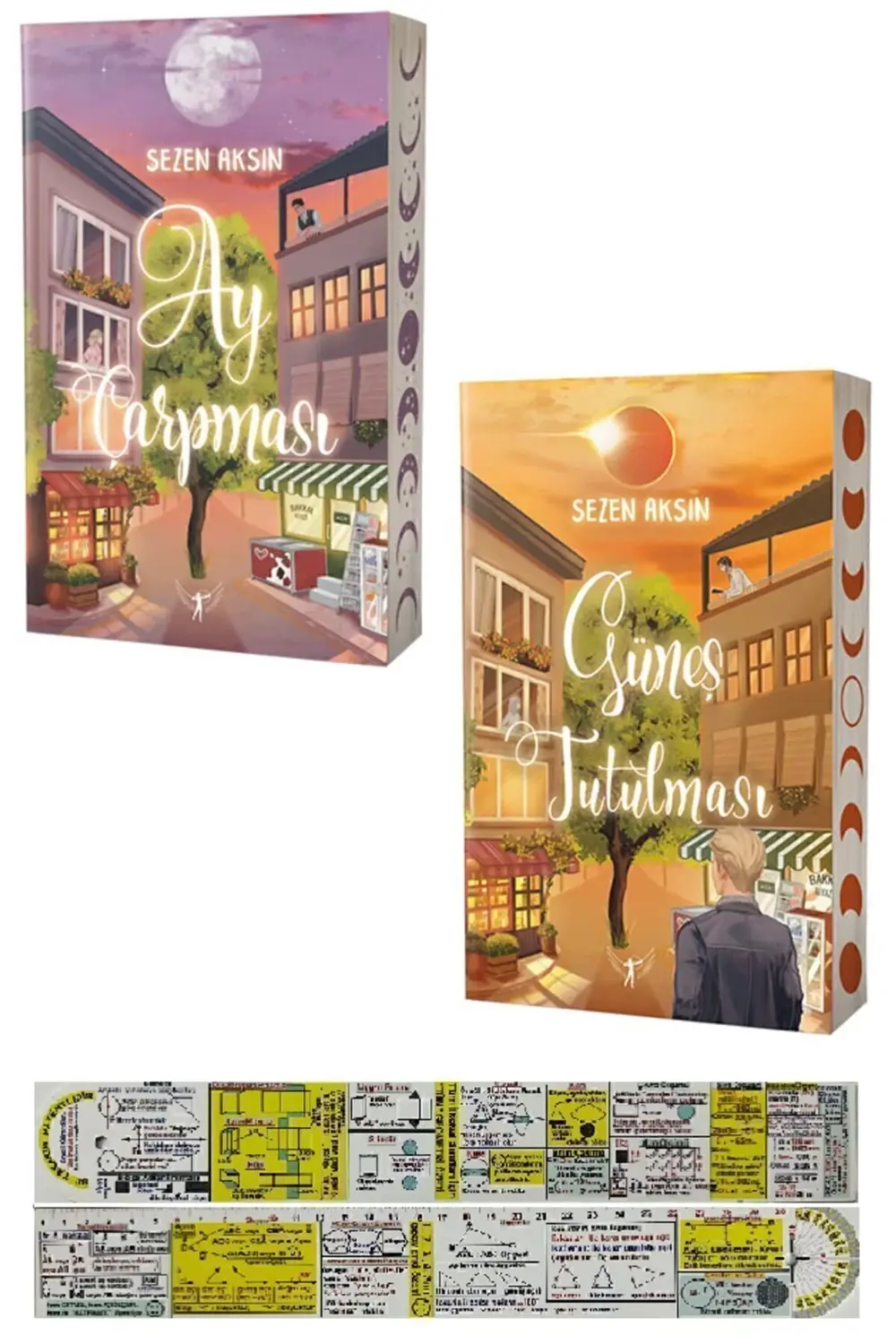 Ay Çarpması + Güneş Tutulması 2 Kitap Set Sezen Aksın + Matematik
